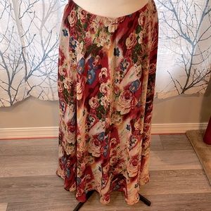 Coldwater Creek fully lined women’s print skirt.